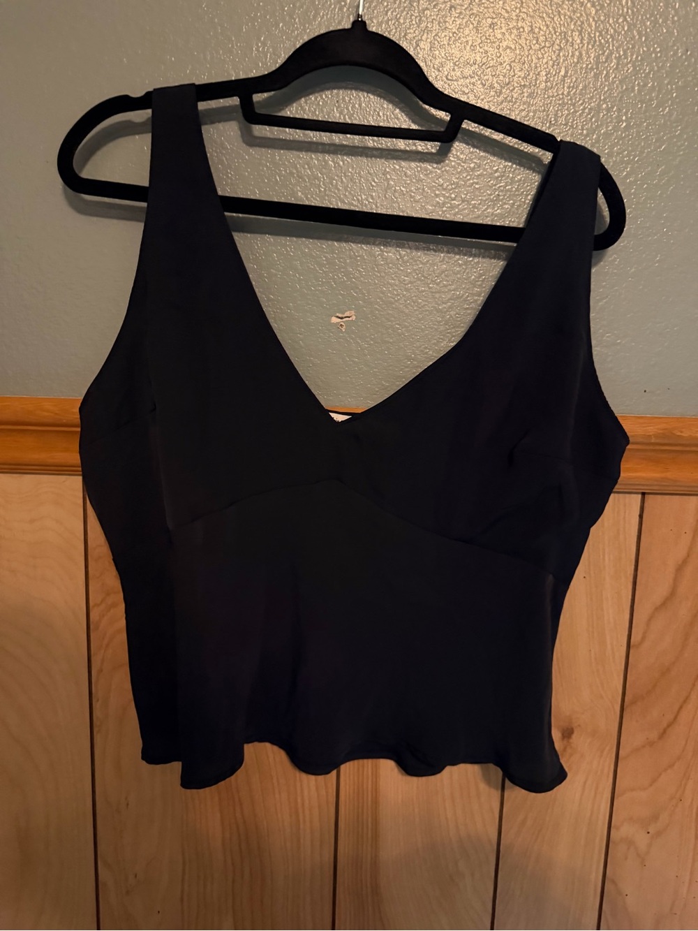Abercrombie & Fitch Black Top with V-Neck